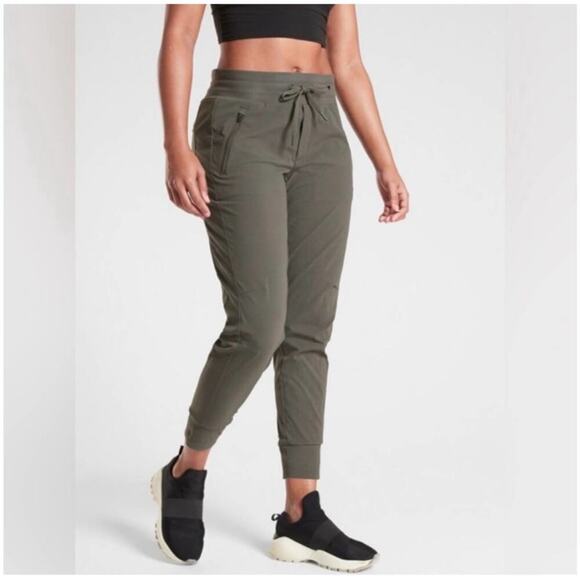 Athleta Pants Womens 2 Green Trekkie North Jogger Hiking Casual Trail Athletic - Picture 1 of 12